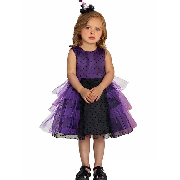 Baby Witch Outfits Tutu Dress Fairy Tale Wicked Witch Outfit Toddler Halloween Outfit Girls Toddler Kids Baby Girls Dress 9-12 Months