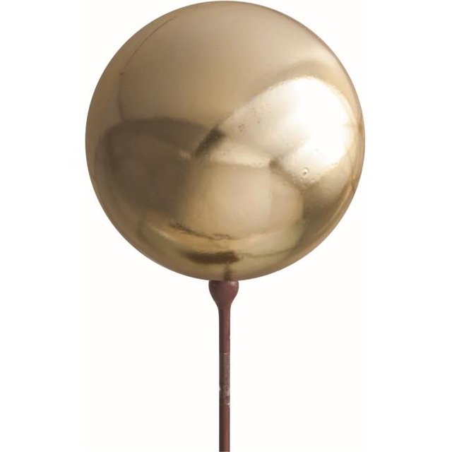 Metallic Gold Christmas Ball Pick