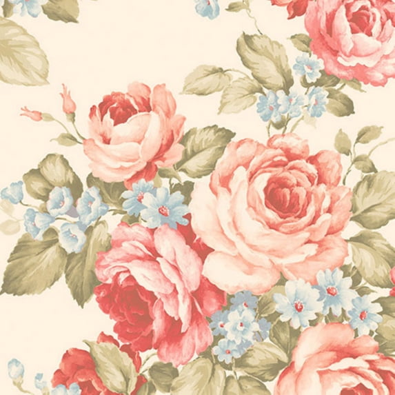 Manhattan Comfort Accentuations Stamford Floral Wallpaper