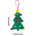 thumbnail image 2 of Vaidha 2024 New Christmas Tree Decorations Mini Christmas Tree Embroidery English Letter Christmas Pendant Small Pendant, 2 of 2