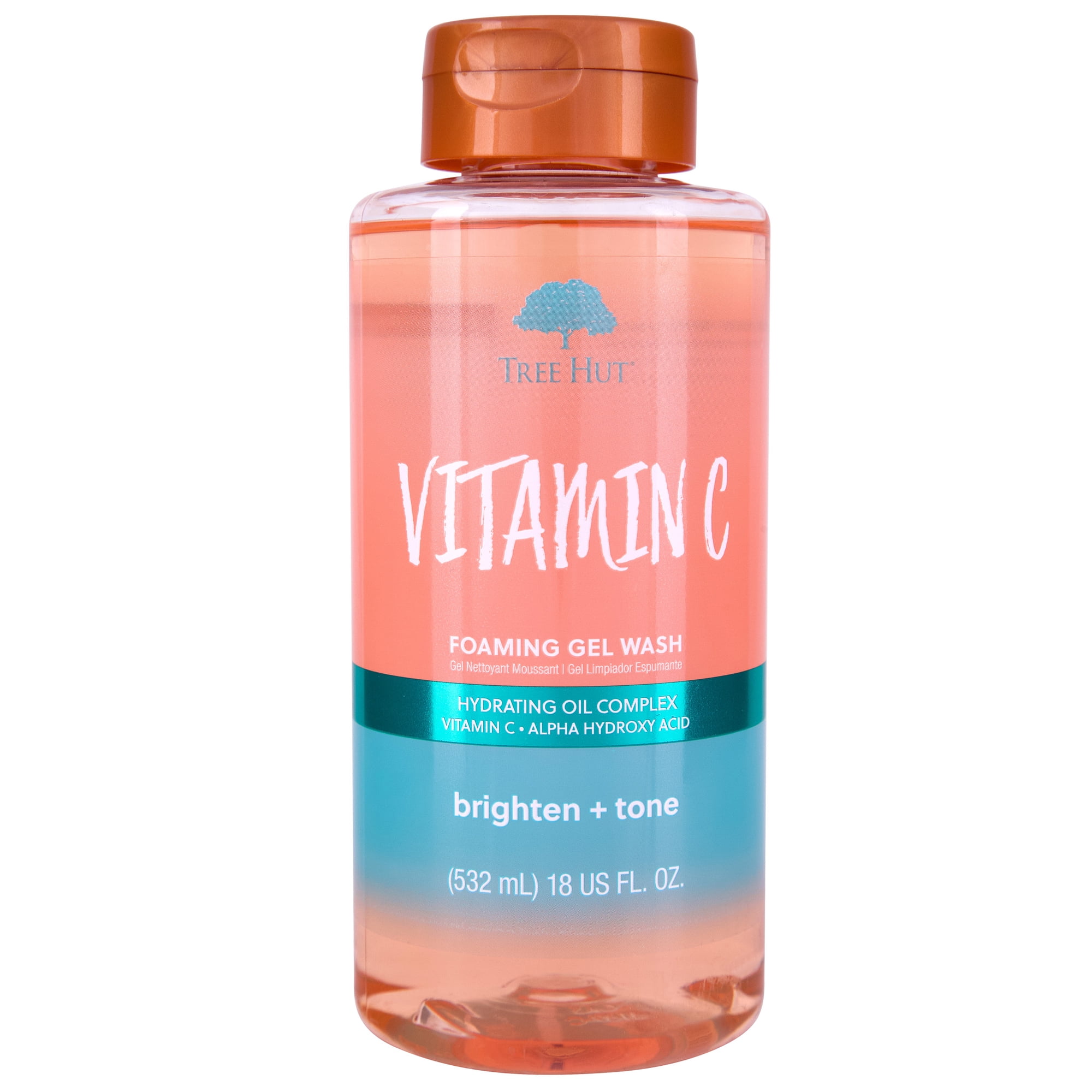 Tree Hut Vitamin C Foaming Gel Body Wash, 18 fl oz