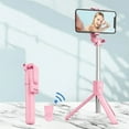 thumbnail image 3 of Selfie Stick Tripod, Extendable Cell Phone Tripod Stand with Wireless Remote and Phone Holder, Compatible with iPhone Android Phone (White), 3 of 5