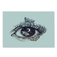 thumbnail image 2 of Abstract Cutting Board, Psychedelic Woman Eye with Butterfly Starry Moon Night Sky Surreal Tattoo, Decorative Tempered Glass Cutting and Serving Board, in 3 Sizes, by Ambesonne, 2 of 5