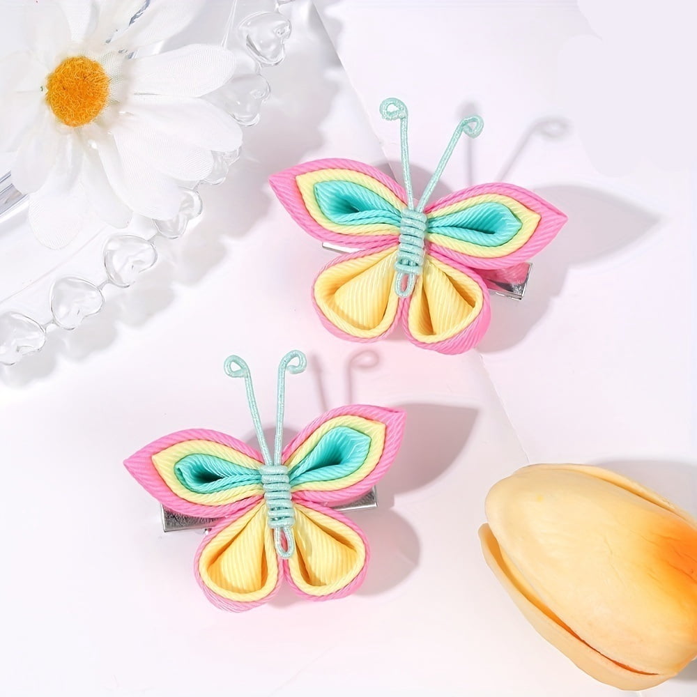 Fashionable colorful butterfly hair clip | Anti-slip alligator clip design | Perfect hair accessory | Great gift