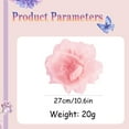 thumbnail image 6 of 10" Exaggerated Big Rose Flower Brooches and Pins for Women Dainty Large Organza Satin Fabric Floral Brooch Pin Lightweight Fashion Collar Dress Accessories Jewelry for Prom Masquerade Banquet, 6 of 6