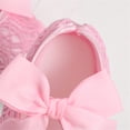 thumbnail image 5 of Mary Jane Flats First Walking Shoes Soft Bow Baby Girls Crib Ballet Dress Shoes for Birthday, 5 of 8