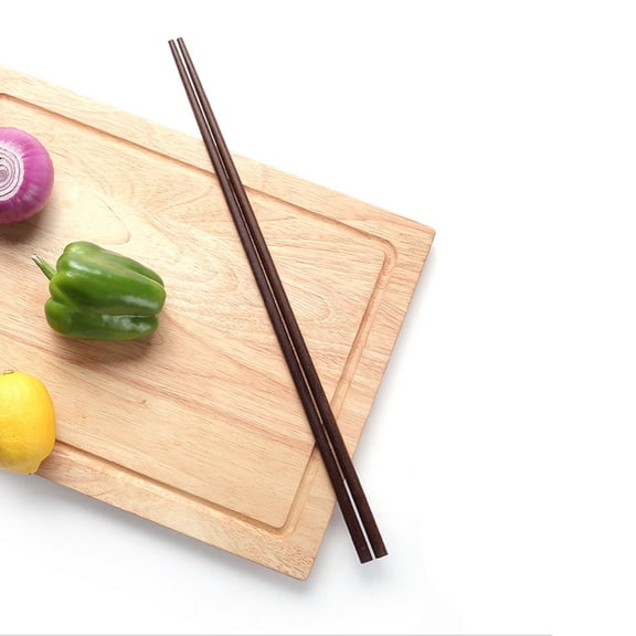 NIAIZEK Dark Brown Wooden Noodles Cooking Chopsticks Safe for Frying and Kitchen Use