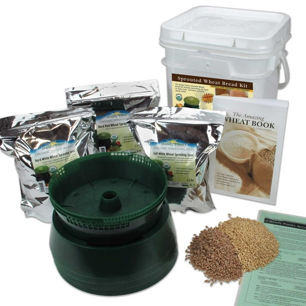Organic Sprouted Grain Bread Making Kit Vegan / Vegetarian Make Sprouted Wheat Bread From