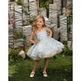 thumbnail image 6 of Drtj Girls' Short Flower Girl Dress with 3D Lace Appliques First Communion Pageant Dress Tulle Ball Gown for Weddings Parties (Sizes 2-16), 6 of 6
