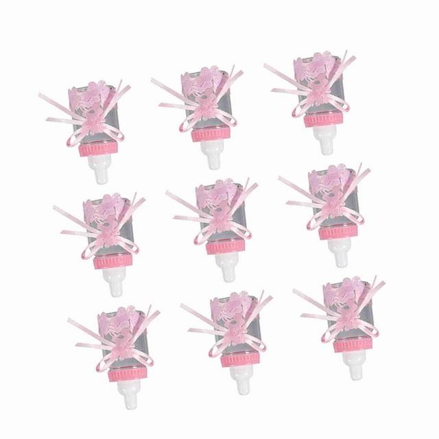 12 UDS. Botellas de Dulces con Diseño de Biberón para Fiesta de Baby Shower, Decoraciones Bonitas y Delicadas