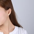 thumbnail image 4 of Jiaroswwei 1 Pair Unisex Cubic Zirconia Magnet Clip No Piercing Earrings Jewelry for Wedding, 4 of 8