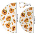 thumbnail image 3 of GZHJMY Thanksgiving Tree Skirt Pumpkin Xmas Tree Skirt Floor Door Round Mat Decorations for Holiday Party Home Christmas Day Ornaments, 35.4", 3 of 6