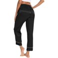 thumbnail image 6 of ZJXFGS Women's Lounge Pants Women Pajama Pants Women’s Ultra-Soft Comfy Pajama Lounge Pants Sleepwear Capri Sleep Lounge Pants for Women Black L, 6 of 6