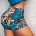 thumbnail image 4 of Lsque Sea Swimming Corgi Pattern High Waisted Biker Shorts for Women-Tummy Control Fitness Athletic Workout Running Yoga Gym Shorts,Moisture-Wicking-Medium, 4 of 9