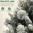 thumbnail image 3 of JERFIT 9ft Prelit Flocked Artificial Christmas Tree, 750 Warm White Lights, Frosted Snow Tips, Hinged Metal Frame, Indoor Spruce for Home Office Holiday Decor, 3 of 10