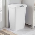 thumbnail image 6 of Sterilite 13 Gallon TouchTop Wastebasket w/Titanium Latch, White (4 Pack), 6 of 11
