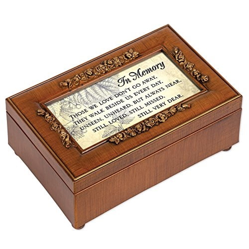 Cottage Garden Sister May You Always Feel Love Matte Black Jewelry Music Box Plays Amazing Grace