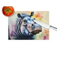 thumbnail image 4 of Hippopotamus Glass Cutting Board Large 12 in x 15 in, 4 of 5