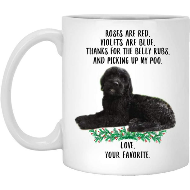 Funny Saying Gifts For Pet Lovers Goldendoodle Black Roses Are Red Violets  Are Blue Dog Mug White 11oz Christmas 2022 Gifts 