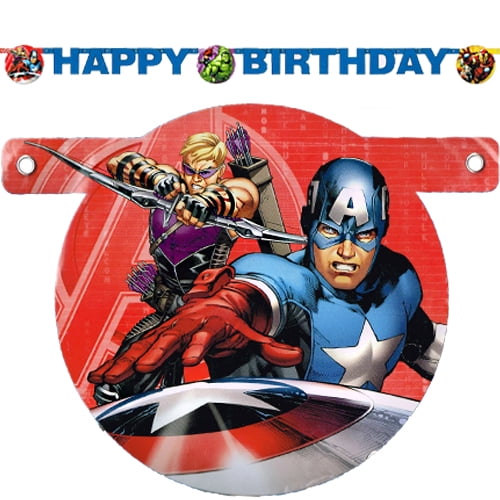 Avengers 'Assemble' Happy Birthday Banner (1ct)