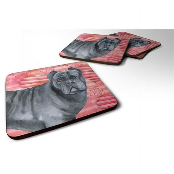 Cane Corso Love Foam Coaster - Set of 4