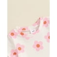 thumbnail image 6 of Suealasg Toddler Baby Girls Clothes 6M 1T 2T 3T Short Sleeve Floral Print T-Shirts Tops + Elastic Waist Shorts Set Infant Girls 2Pcs Summer Casual Outfits, 6 of 7