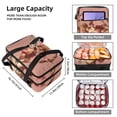 thumbnail image 3 of Cupid Double Layered Insulated Refrigerated Lunch Bag with Two Compartments, Large Capacity, and Handheld Carry - 7.1x11.4x16.1 Inches, 3 of 6