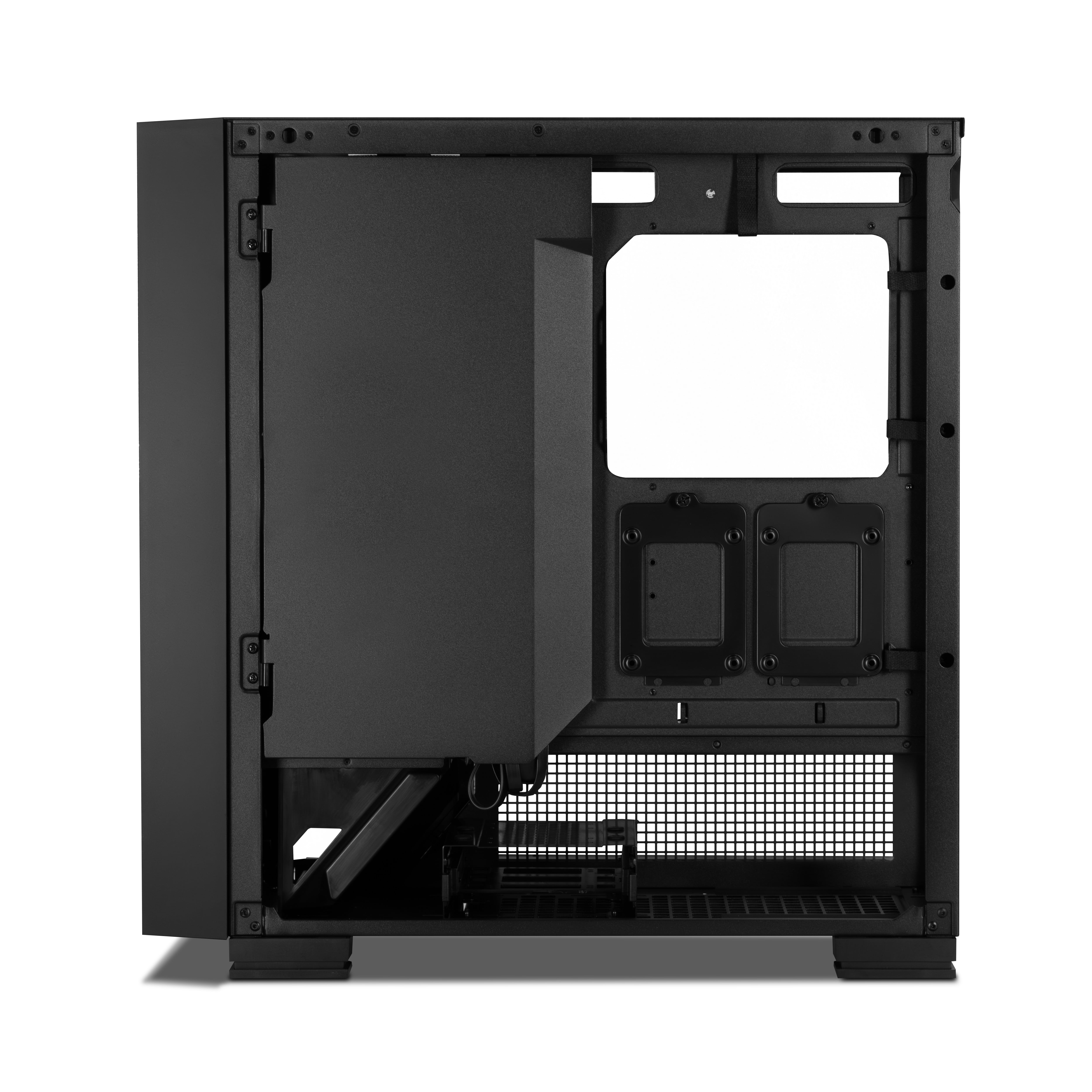 YEYIAN Phoenix Mesh ATX Mid‑Tower Gaming PC Case, High‑Airflow Mesh Front Panel, Tempered Glass Side Panel – YCF‑EPMIR‑X1
