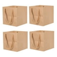 thumbnail image 4 of OULII 4Pcs Kraft Bags Oilproof Thick Kraft Paper Bags for Food Storage, 4 of 6