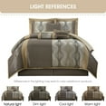 thumbnail image 4 of Nanshing Kath 7 Piece Comforter Set, King, Grey Gold, 4 of 4