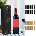 thumbnail image 1 of Xihbxyly Bolsas de Regalo para Vino, Diseño de Lámina Dorada Metálica, Papel Kraft Resistente, Asa de Cuerda Portátil, Perfectas para Navidad, Bodas y Cumpleaños, Paquete de 10, Tamaño 36 X 12 X 9 Cm, 1 of 6