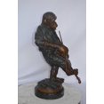 thumbnail image 6 of Nifao Monkey with Violin bronze statue – Home Decor Sculpture, 20"L x 17"W x 26"H, 6 of 11