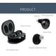 thumbnail image 4 of audífonos recargables para personas mayores y adultos con control de volumen, pequeño amplificador auditivo digital completamente en el canal, dispositivos de asistencia con caja de carga, negro, 4 of 5