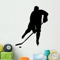 thumbnail image 1 of Hockey Player Silhouette Check Wall Decal by Wallmonkeys Peel and Stick Graphic (48 in H x 37 in W) WM214321, 1 of 4
