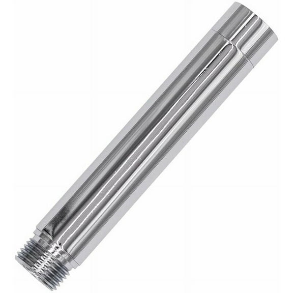 Round Tube Pipe, Stainless Steel Shower Extension with Polished Chrome Finish for Bathroom Accessories, Silver Extension Tube for Most Standard Shower Systems