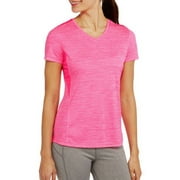 Danskin Ladies V-neck Performance Tee