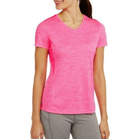 Danskin Ladies V-neck Performance Tee