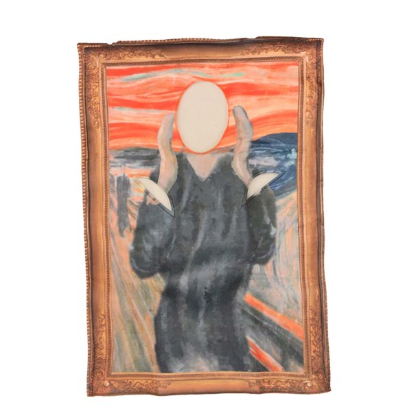 Disfraz de pinturas de Halloween perfecl para adultos estilo B