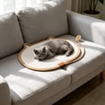 thumbnail image 4 of BZPIZ Summer Cat Dog Cooling Mat with Scratching Board Ice Silk Self Cool Pad for Small Medium Dogs & Cats, Pet Sleeping Pad for Indoor & Outdoor Floor, Car Seats, Washable & Non-Toxic Khaki, 4 of 6