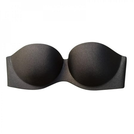 

Spree Strapless Bras for Women Plus Size Push Up Large Bust Half Cup Seamless Solid Color Bandeau