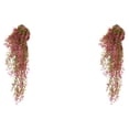 thumbnail image 3 of Colgante de pared artificial Injueey Flor Planta Balcón Falso Decoración Jardín Regalos Inauguración Interior Corto Morado Rojo 85CM, 3 of 6