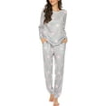 thumbnail image 1 of Ensemble de Pyjamas pour Femmes Pyjamas à Manches Longues Pyjamas à Imprimé Étoile, 1 of 5
