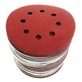 thumbnail image 1 of CHAO Discos de lija de papel de lija de 125 mm Lijadora orbital aleatoria - Discos de 60 x 8 orificios, 1 of 5
