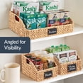 thumbnail image 5 of Best Choice Products Water Hyacinth Pantry Storage Baskets, Wicker Baskets w/ Built-in Handles - Natural, 5 of 9