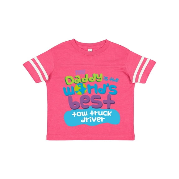 Inktastic My Daddy is the Worlds Best Tow Truck Driver Boys or Girls Toddler T-Shirt
