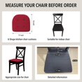 thumbnail image 3 of Tromlycs Dining Room Chair Cushions Set of 4 for Dining Kitchen Chairs Pads Seat Cushions Indoor Non Slip U Shaped 17 x 16 Inch Red, 3 of 6