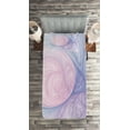 thumbnail image 2 of Ambesonne Purple Quilted Coverlet 2 Pcs, Abstract Fractal Shapes, Twin Size, Purple Pink, 2 of 2