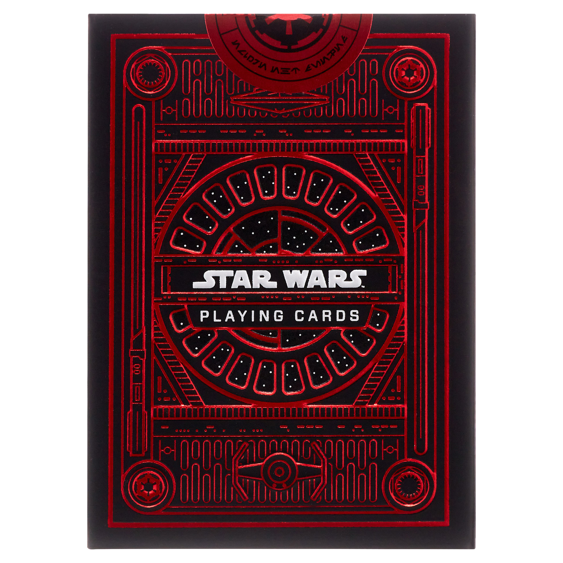 Theory11 Star Wars: Anno Del Lato Oscuro – Carte Da Gioco Premium, Formato Poker, Lamina Rossa E Argento