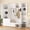 White, variant on DTTRA 90.6'' H Hall Tree with Padded Bench, Coat Hooks and Adjustable Storage Shelves, Black