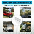 thumbnail image 2 of Kojem Clear Windshield for 1994-2014 EZGO TXT ＆ Medalist Folding Golf Cart Clear Fold Down Windscreen 1995-2013, 2 of 17